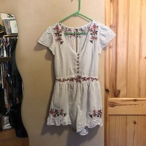 Embroidered Romper
